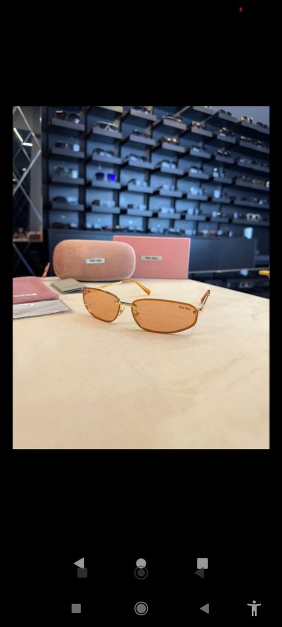 Bej Minimalist Kadın Güneş Gözlüğü - Görsel 2