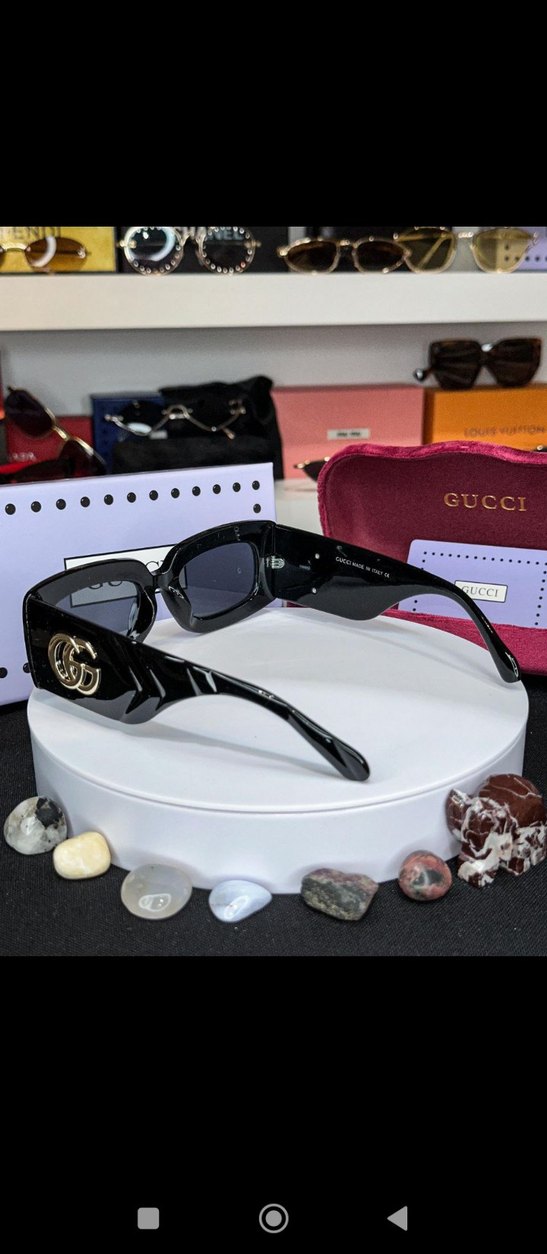 Kadın Gri Örgü Street Style Gözlük - Görsel 3