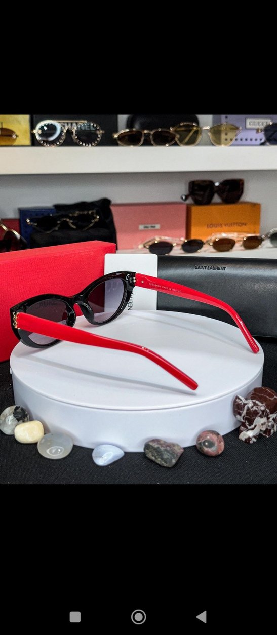 Parlak Kırmızı Kadın Gözlük - Görsel 2