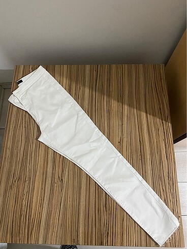 Bershka Beyaz kot Pantolon
