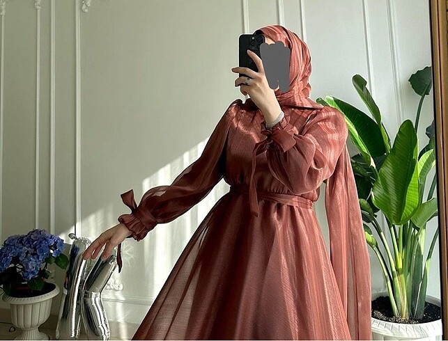 s Beden kahverengi Renk Yeni temiz modest tesettür abiye