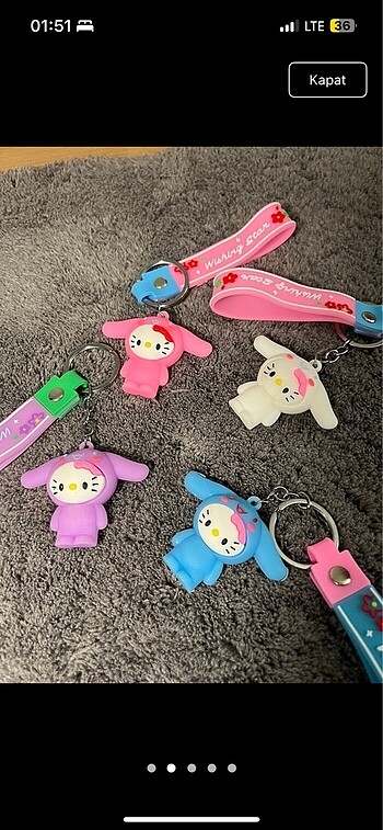 HELLO KİTTY KAWAİİ ANAHTARLIK SET!!!
