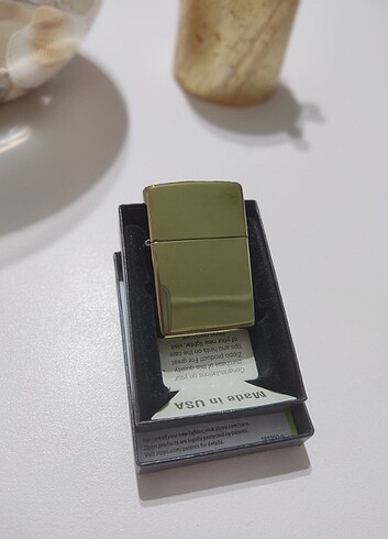 Zippo krom yeşil çakmak 