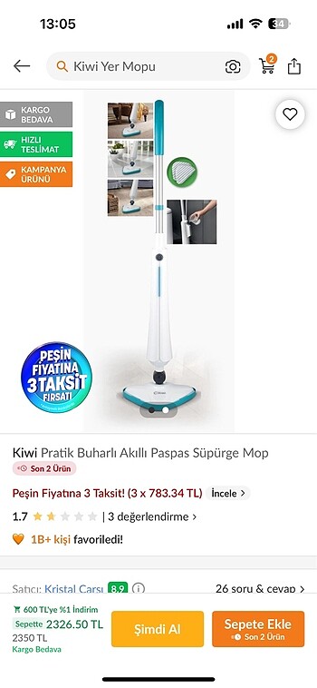 Buharlı mop