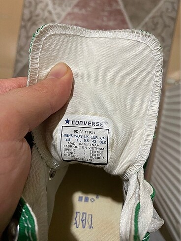 43 Beden yeşil Renk yeşil converse