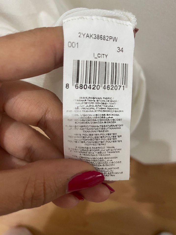 Fırfırlı Beyaz Kadın Bluz - Görsel 5