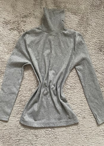 Gri Uzun Kollu Balıkçı Yaka Badi - Görsel 3