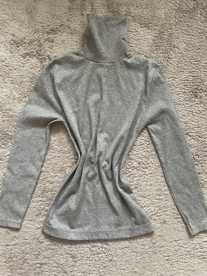 Gri Uzun Kollu Balıkçı Yaka Badi - Görsel 3