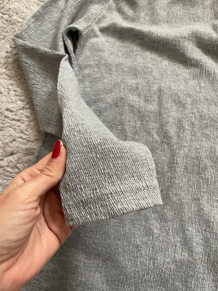 Gri Uzun Kollu Balıkçı Yaka Badi - Görsel 2