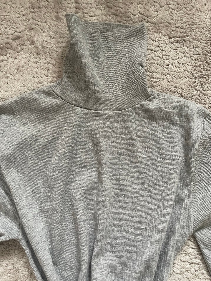 Gri Uzun Kollu Balıkçı Yaka Badi - Görsel 4