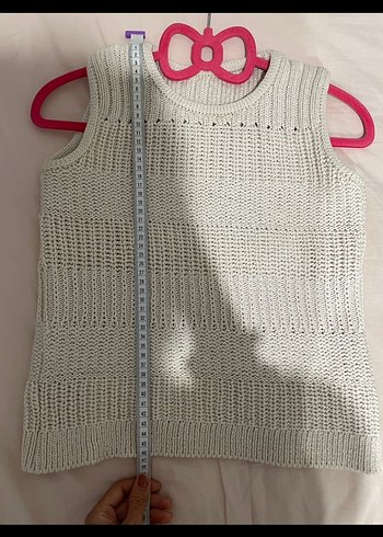 Bej Örgü Kadın Süveter - Görsel 6