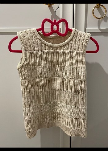 Bej Örgü Kadın Süveter - Görsel 3