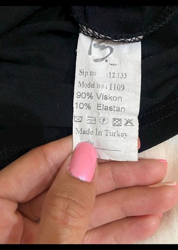 Uzun Kollu Siyah Boğazlı Badi - Görsel 4