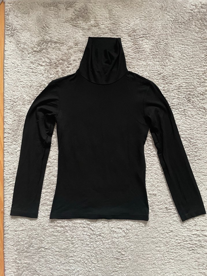 Uzun Kollu Siyah Boğazlı Badi - Görsel 2