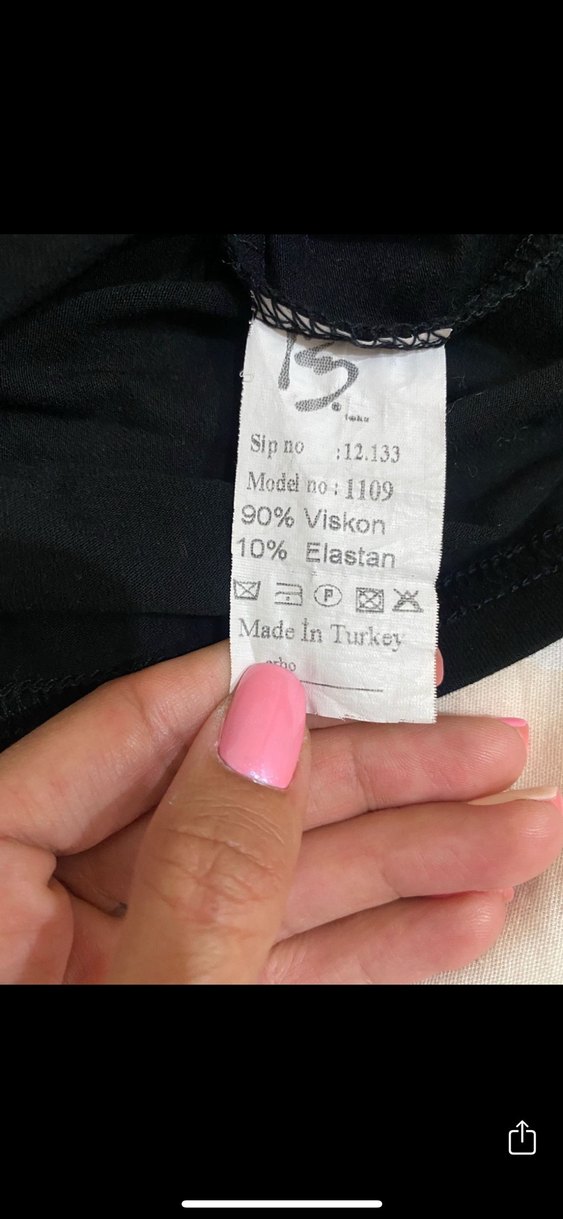 Uzun Kollu Siyah Boğazlı Badi - Görsel 4