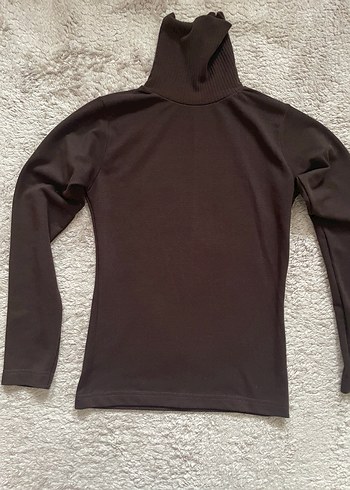 Kahverengi Boğazlı Kadın Kazak - Görsel 3