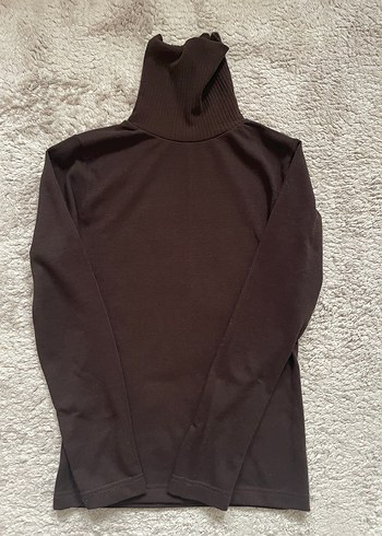 Kahverengi Boğazlı Kadın Kazak - Görsel 4