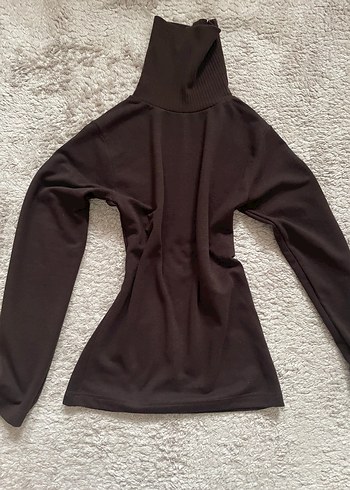 Kahverengi Boğazlı Kadın Kazak - Görsel 2