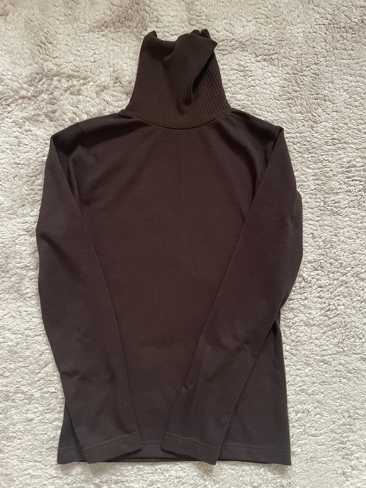 Kahverengi Boğazlı Kadın Kazak - Görsel 4