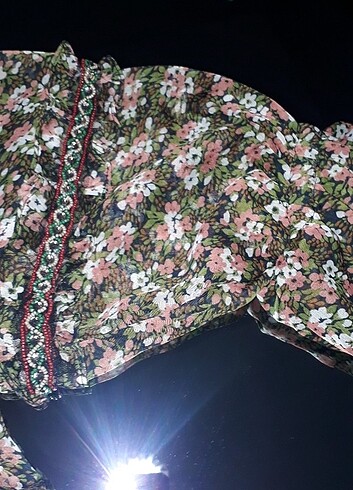 Zara Çiçekli şifon elbise
