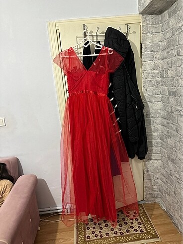 40 Beden Kırmızı elbise