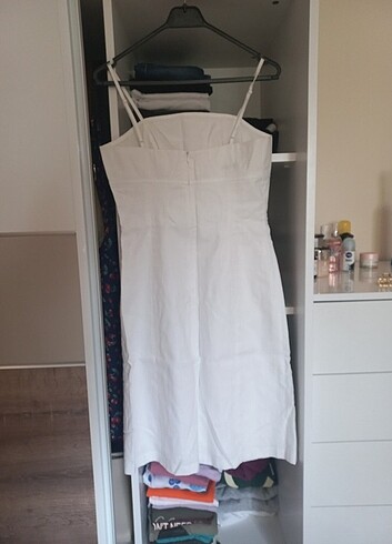 m Beden beyaz Renk Journey markalı beyaz yazlık elbise