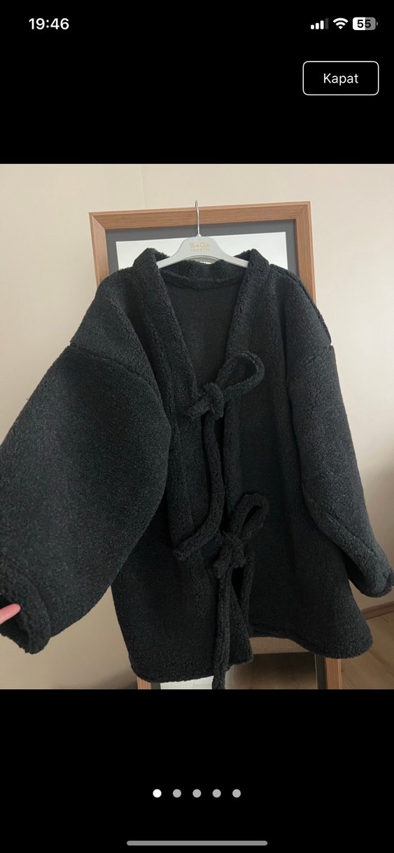 Siyah Midi Kadın Hırka - Görsel 4