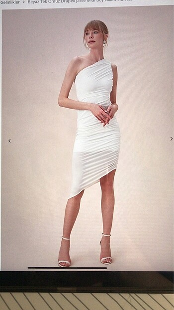 Oley cassini beyaz elbise