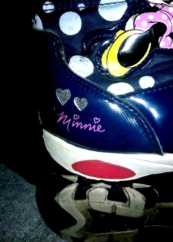 Kız Çocuk Lacivert Minnie Mouse Kar Botu - Görsel 3