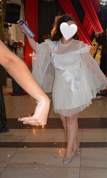 42 Beden Beyaz Bride Elbise