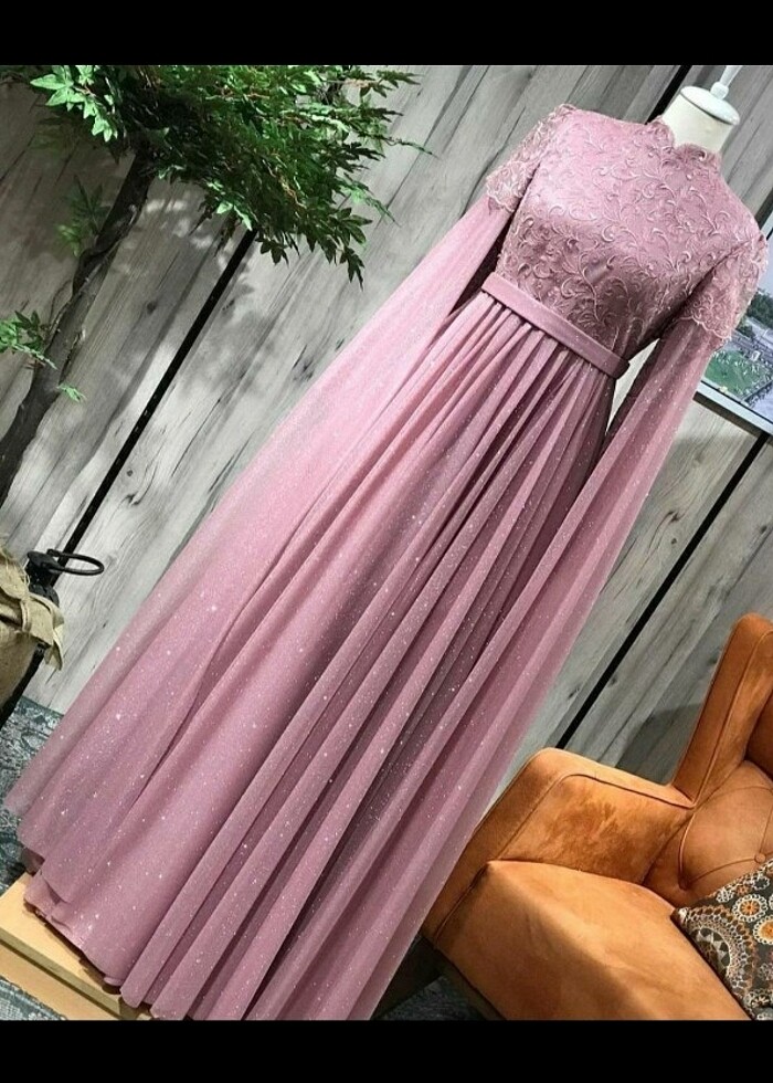 Pelerinli simli abiye  - Görsel 2