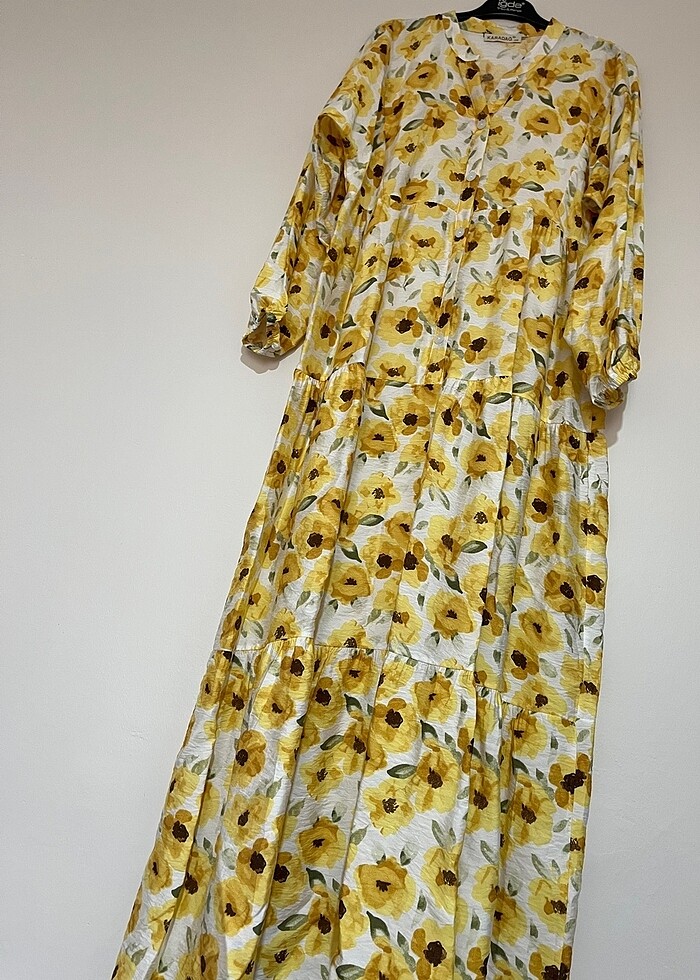 Viskon üç piliseli elbise harika bir ürün kumaşı da hiç terletmz - Görsel 2