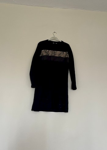 Uzun Kollu Siyah Salaş Tunik - Görsel 3