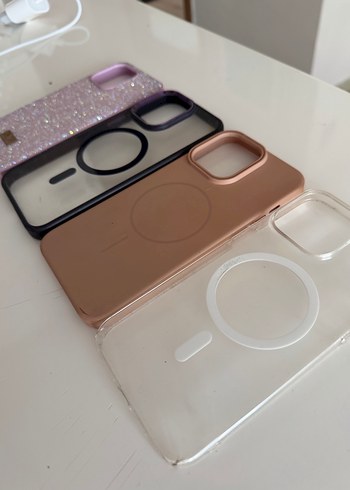 15 pro max Payetli Çok Renkli Telefon Kılıfı - Görsel 2