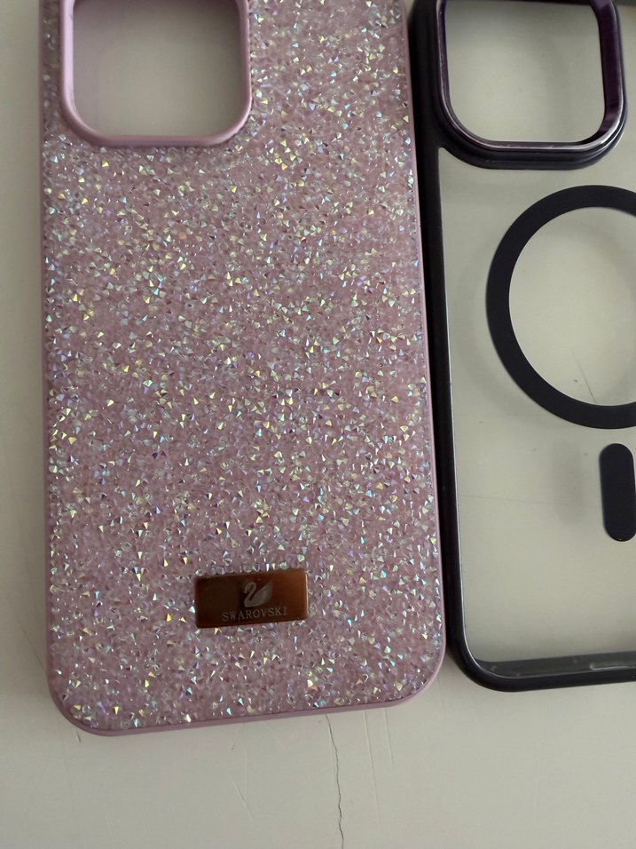 15 pro max Payetli Çok Renkli Telefon Kılıfı - Görsel 3