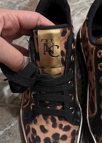 TNC Kahverengi Leopar Desenli sıfır Spor Ayakkabı - Görsel 2