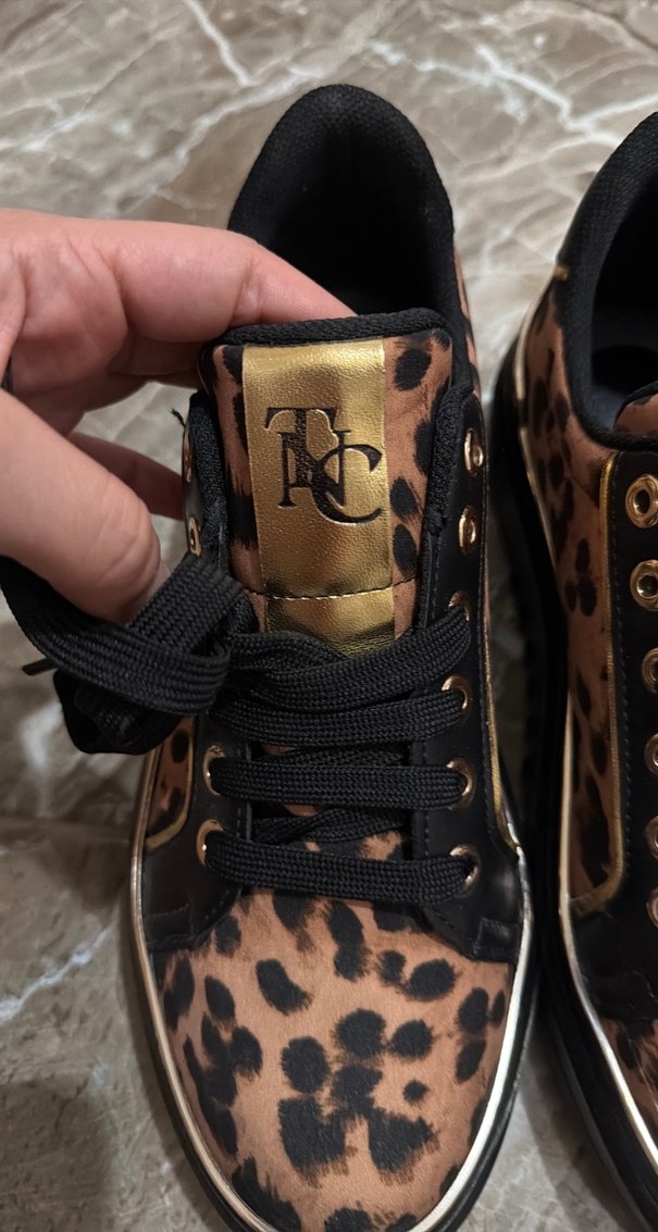 TNC Kahverengi Leopar Desenli sıfır Spor Ayakkabı - Görsel 2