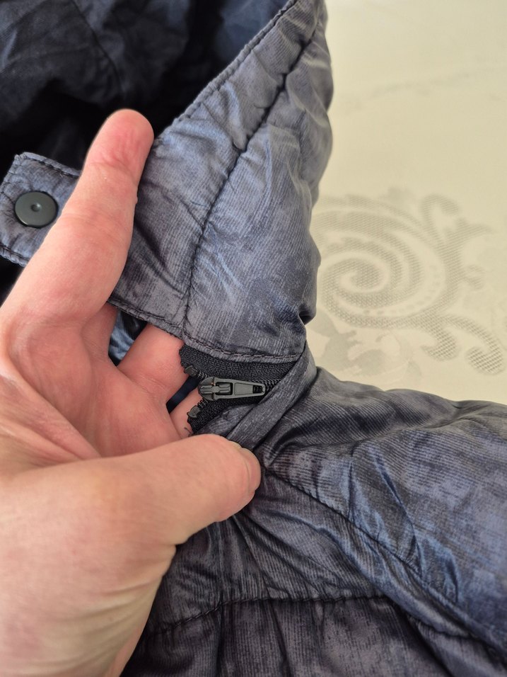 Laacivertimsi Kapüşonlu Fermuarlı şişme erkek çocuk Yeleği - Görsel 5