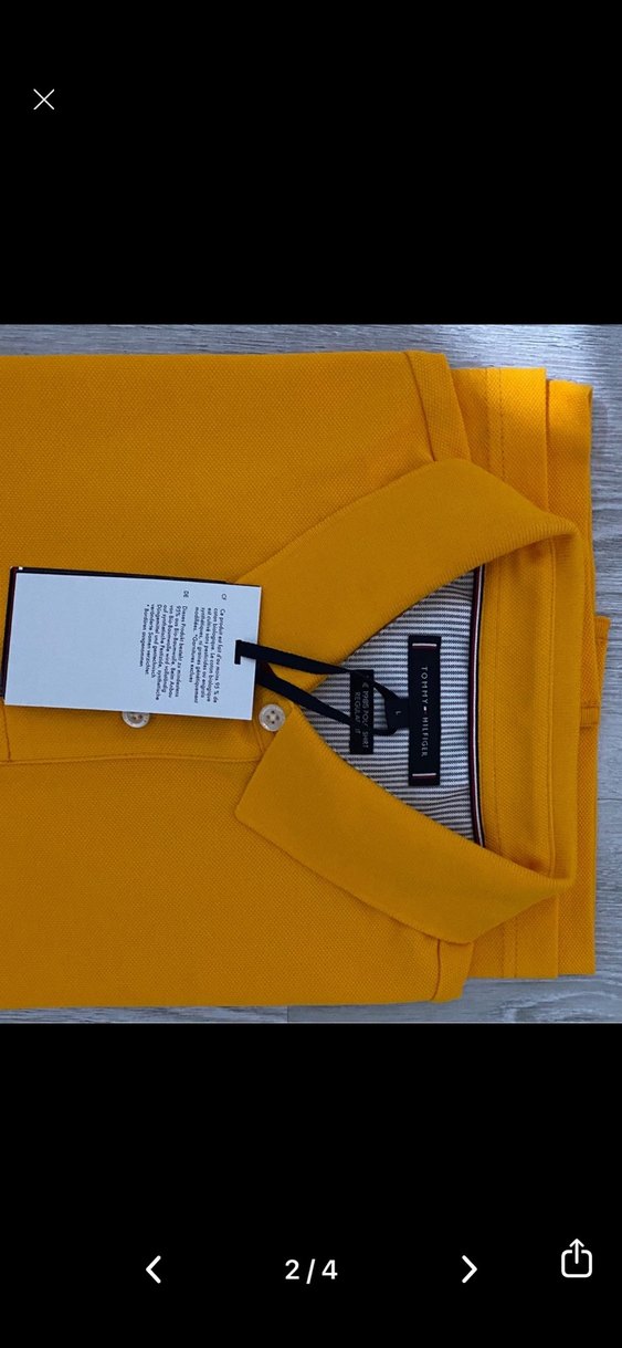 Orijinal Tommy Hilfiger Polo yaka tişört - Görsel 2