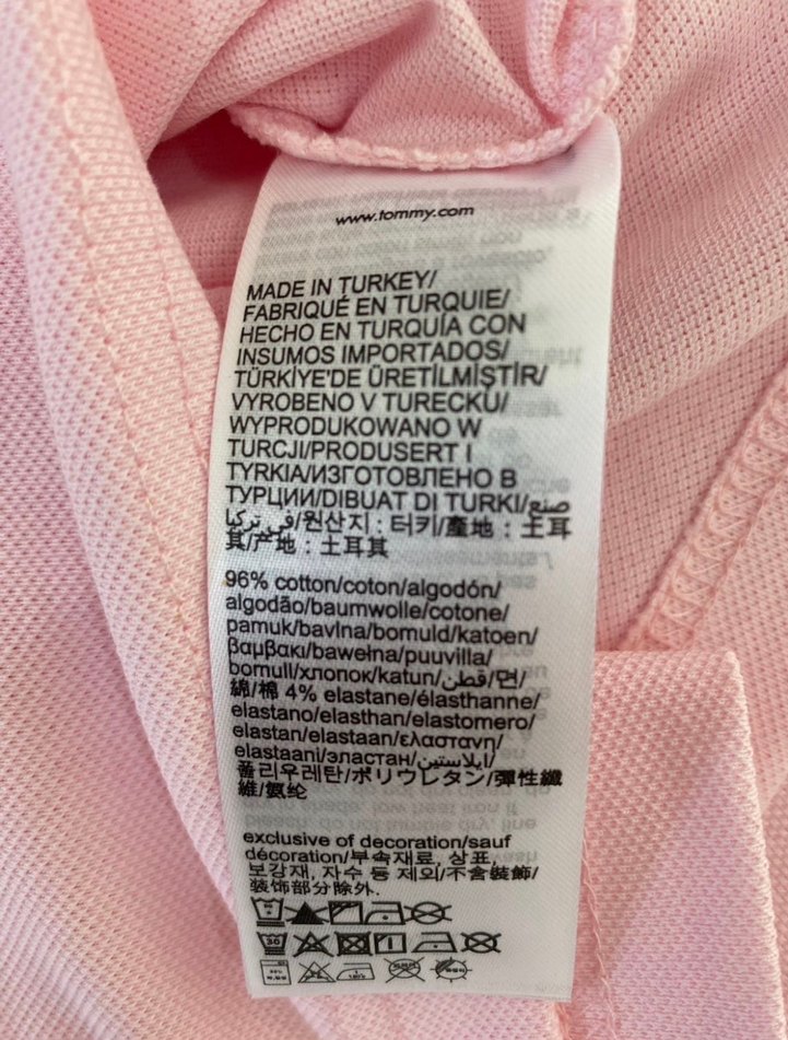 Orijinal Tommy Hilfiger Pembe Regular Fit Polo Tişört - Görsel 4
