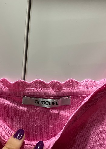 Armalife Pembe Fırfırlı Straplez Kadın Atlet