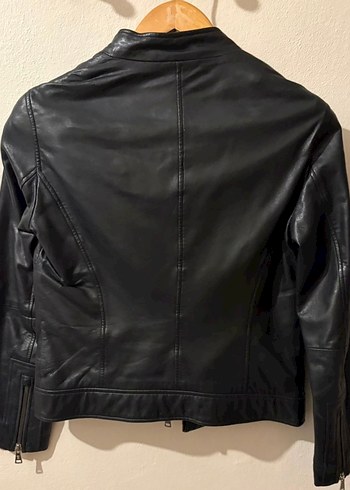 Massimo Dutti Deri Ceket - Görsel 3