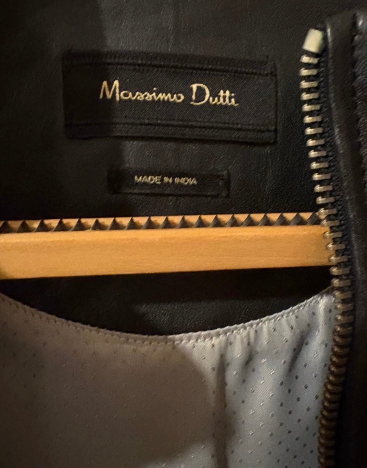 Massimo Dutti Deri Ceket - Görsel 4