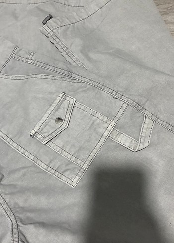 Gri Denim Bol Kesim Kadın Pantolon - Görsel 3