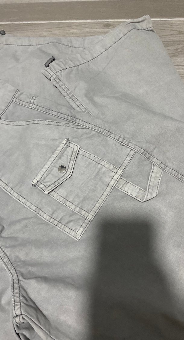 Gri Denim Bol Kesim Kadın Pantolon - Görsel 3