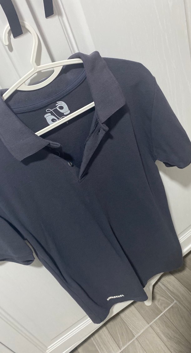 Gri Denim Polo Tişört - Görsel 2