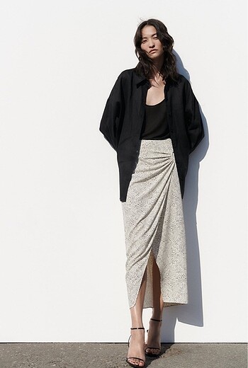 zara midi etek