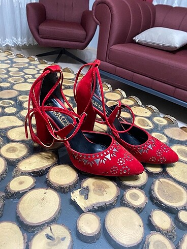 37 Beden kırmızı Renk Topuklu ayakkabı