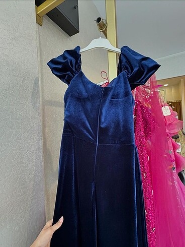 Kadife abiye elbise E gelinden alındı - Görsel 6