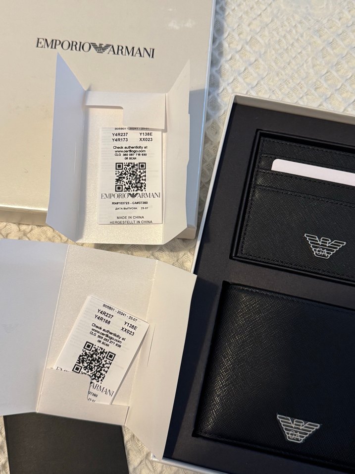 Emporio Armani Siyah Erkek Kartlık ve Cüzdan - Görsel 4